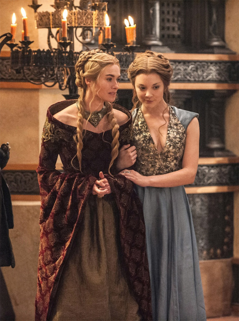 Cersei on the left, Margaery on the right.
